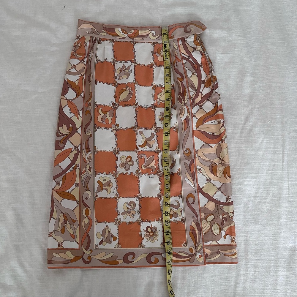 Vintage 60s Emilio Pucci Print Skirt 28" Waist - Picture 10 of 15